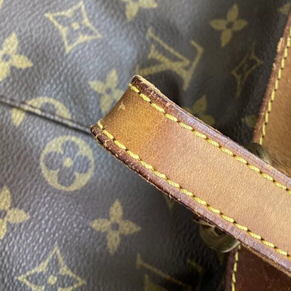 LOUIS VUITTON Montsouris GM Backpack Bag Monogram Leather Brown M51135 85YG509
